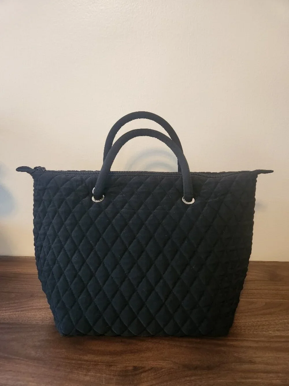 Black Quilted Vera Bradley Tote